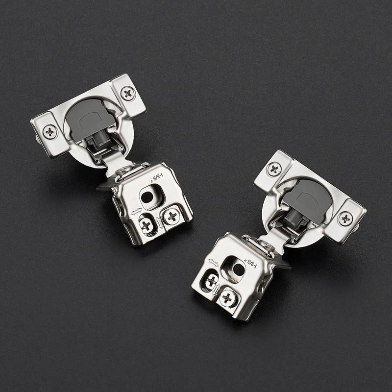 10 Pack 5 Pairs 1-3/8 inch Overlay Soft Close Hinges