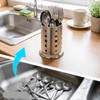 304 Stainless Steel Utensil Holder Drying Cup 2 Pack, 6