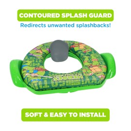 Nickelodeon TMNT"Half Shell" Soft Potty Seat and Potty Training Seat - Soft Cushion, Baby Potty Training, Safe, Easy to Clean