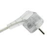 Transparent Cable 2 m with Earthing Contact Plug & Toggle