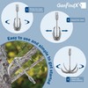 GanFindX Stainless Steel Grappling Hook Folding Claw Design for Camping