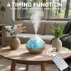 500ML Essential Oil Diffuser, Aromatherapy Diffuser with Remote Control, Multifunctional