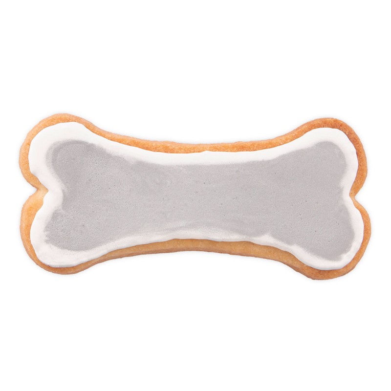 Staedter Bone Shape Cookie Cutter, Silver, 9.5 cm