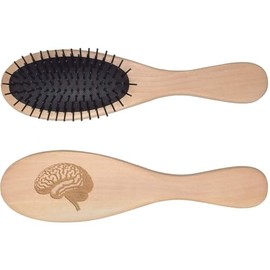 'Human Brain Side View' Wooden Hairbrush (HA00054050)