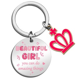 Cxulquvs Teen Girl Gifts Trendy Stuff Cute Keychain for Girls Inspirational KeyChain for Female Sister Best Friends Unique Teenager Girl Gift Ideas for Birthday Christmas