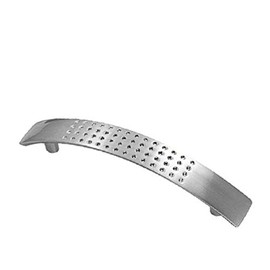 The Home Fusion Company Nickel Matt Kitchen Cabinet Cupboard Dimple Door D Handle 96mm