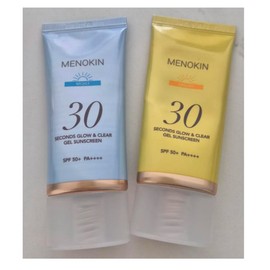Menokin 30 Second Glow & Clear Gel Sun Cream Select 2 Types (Moisture Tone Upbright) Moist / 메노킨 Menokin 30초 글로우 앤 클리어 젤 선크림 택 2종(모이스처톤업브라이트) 모이스트