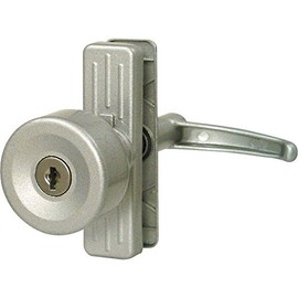 Prime-Line K 5078 Tulip Knob Lock, Keyed, with 3 In. Hole Center, Aluminum (Single Pack)