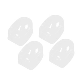 Baluue French Dip Nail Container 4-Pack Manicure Powder Jar Nail Tips Mold Guides for Home Salon Use