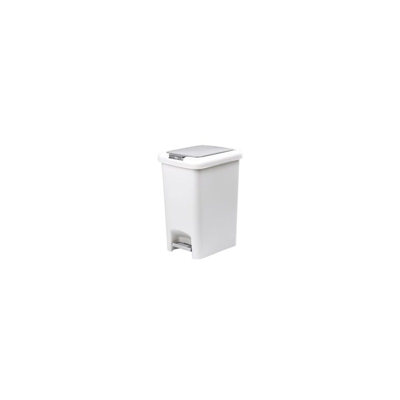 Casa & Casa Fairmont Double Opening Pedal Bin (White &