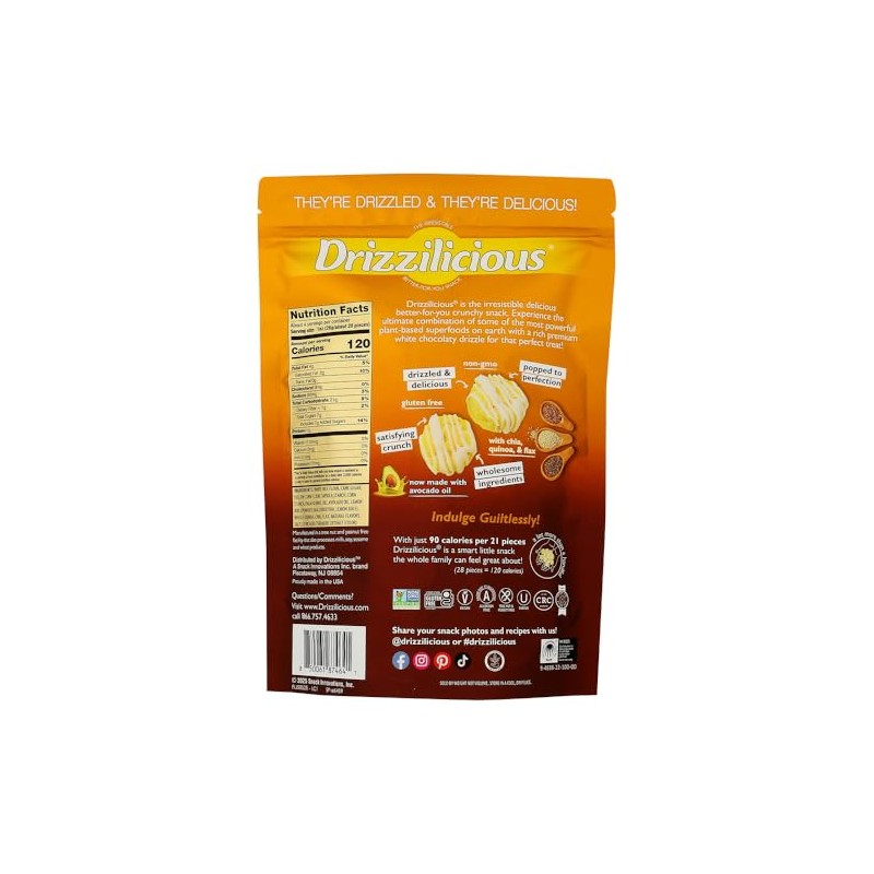 Drizzilicious Lemon Cake Bites Mini Rice Cakes, 4 OZ