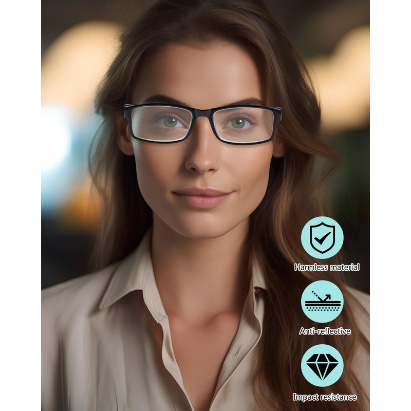 Yexiya 50 Pack Reading Glasses Bulk Black Frame Eyeglasses with