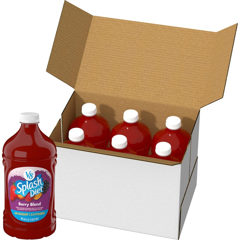 V8 Splash Diet Berry Blend Flavored Beverage, 64 fl oz