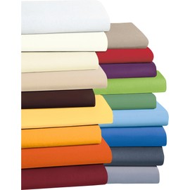 Erwin Müller Fitted Sheet, Erding Terry Stretch Light Blue, Size 90 x 190 - 100 x 200 cm, Skin-friendly, Cuddly, Non-Iron, Elasticated All Around (Other Colours, Sizes)