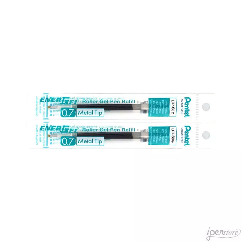 Pentel 2 Pk Pentel LR7-S3 EnerGel Refills, 0.7 mm Medium,
