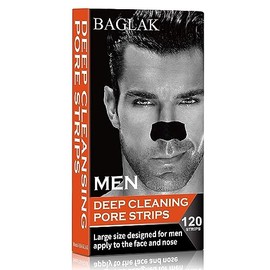 Tiras De Poros Para Puntos Negros Para Hombre - 120 Tiras - Limpieza Profunda - Poros Rostro Nariz - Eliminación De Puntos Negros - Tamaño Grande Para Nariz+Cara