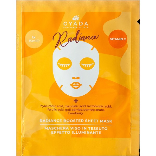 Gyada Cosmetics Radiance Booster Sheet Mask, 15 ml