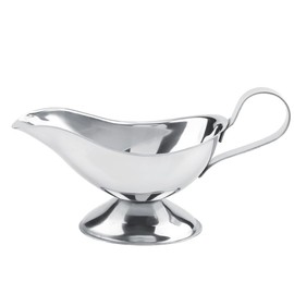 Stainless Steel Gravy Boat, Saucer Boat Gravy with Handle Mini Sauce Jug Sauce Cup for Gravy Sauces or Cream at Home Restaurant Hotel(5oz)