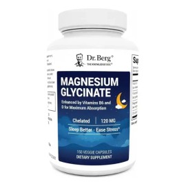 Berg Glicinato Magnesio 120mg Relajación Sueño 150cáps