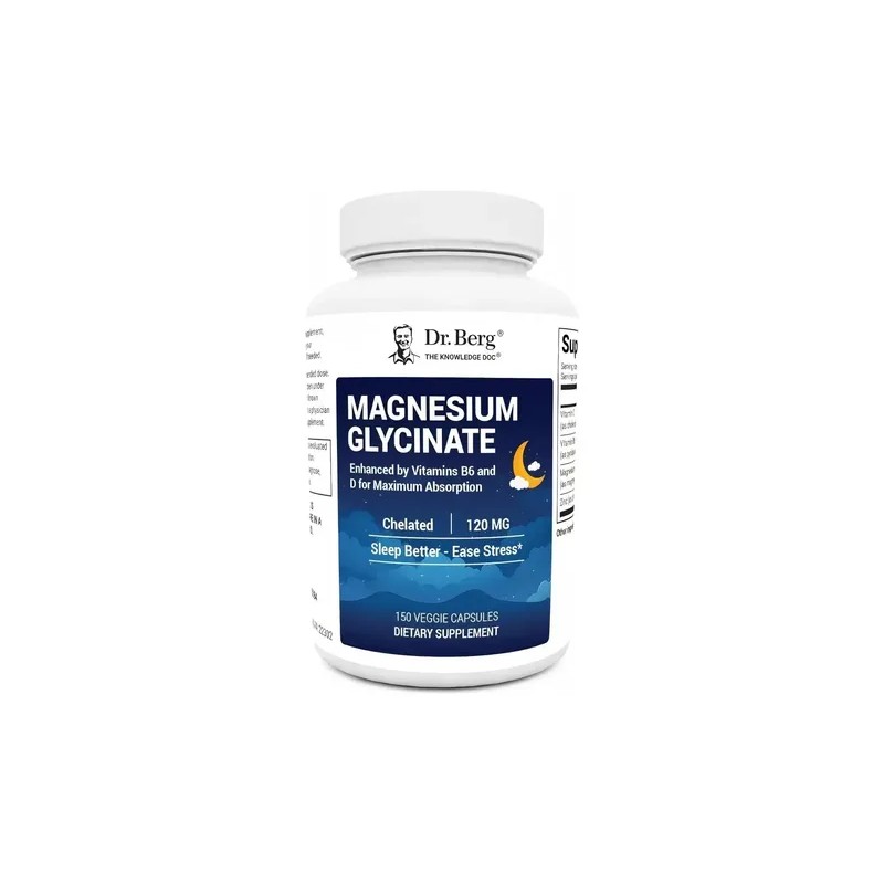 Berg Glicinato Magnesio 120mg Relajación Sueño 150cáps