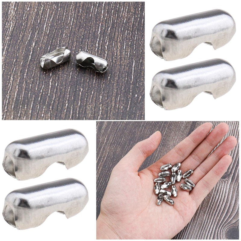 EMSea 40Pcs Ball Chain Cord Connectors Fit for Ball Chains