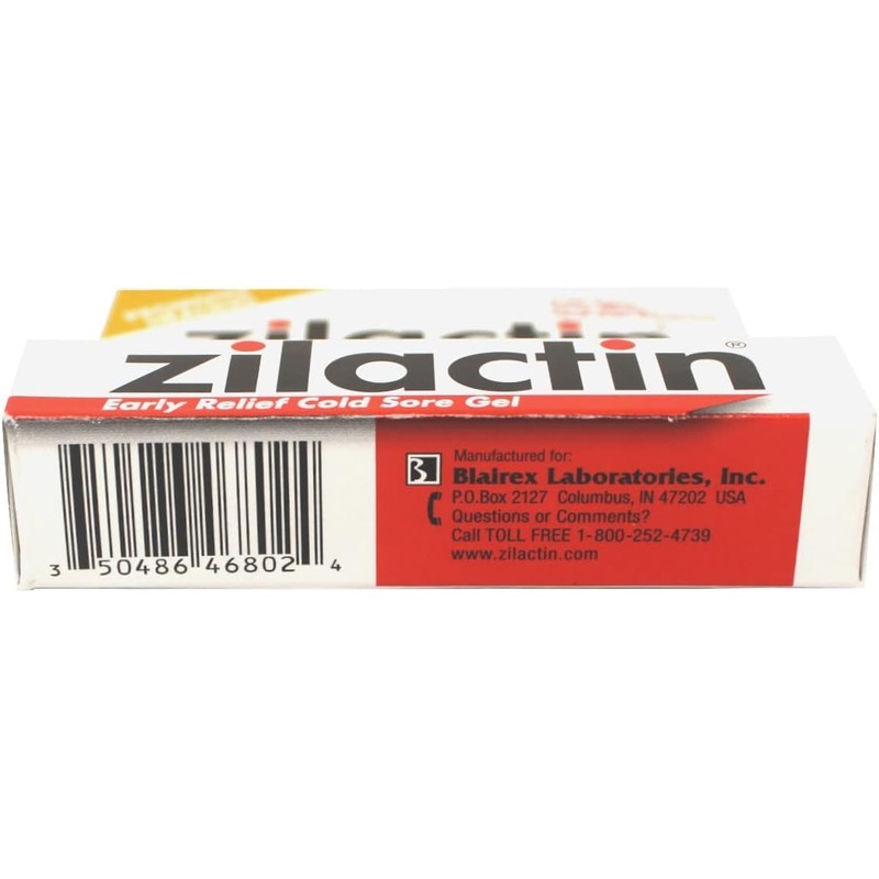 Zilactin Cold Sore Relief Gel - .25 oz (7.1 g),