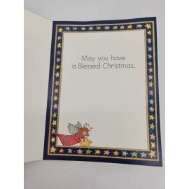 Two Vintage 1997 Main Street Press BLESS YOUR HEART Christ Child Christmas Cards
