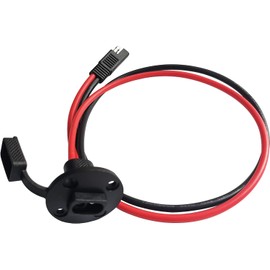 10AWG SAE Cable,SAE to SAE Solar Weatherproof Socket Sidewall Port,SAE Cable Quick Disconnect Connect Solar Panel Mount Universal Flush Mountable Connector - 2ft/60cm