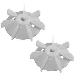 cyclingcolors 2 x Fan Wheel Electric Motor Plastic Compressor Fan Blade Shaft Wheel Motor, 130 mm x 19.2 mm