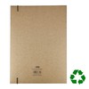 D.RECT - Pack of 6 Cardboard Document Folder Kraft Cardboard