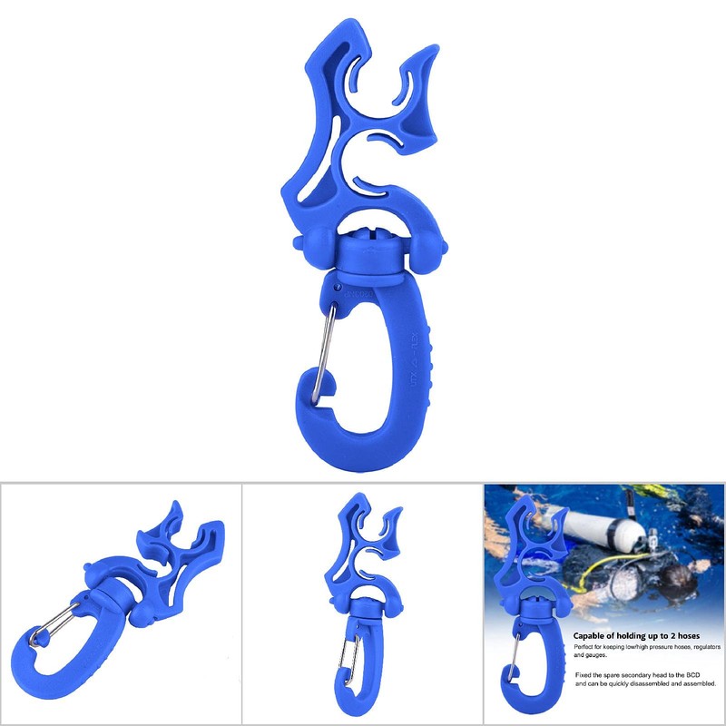 Pwshymi Sportinggoods Diving Clip Diving Double BCD Hose Holder Clip