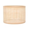 Rattan Lampshade, Woven Lampshade Replacement Square Mesh Shape for E27
