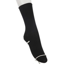 Atsugi JSS1198 Socks (Friendly Design) Unisex, Loose Fit for Vertical and Horizontal Use, Silk Filling, Low Crew Length, 8.7 - 10.2 inches (22 - 26 cm), Black