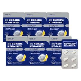 Boryeong Seaweed Fish Bone Calcium Magnesium Vitamin D Zinc 60g, 6 pieces, 60 tablets / 보령 해조 어골 칼슘 마그네슘 비타민D 아연 60g, 6개, 60정