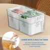 Generisch Storage Containers for Fridge with Lid, Divided Snack Storage
