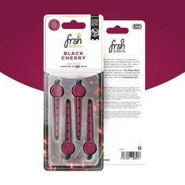 FRSH Scents FR8913 Black Cherry x4 Vent Clip Air Freshener - Lifespan of Upto 60 Days - Ideal for Any Sized Car Vent