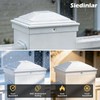 SIEDiNLAR 4x4 Post Caps White 12 Pack, Deck Post Covers