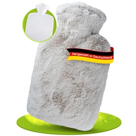 Hugo Frosch Hugo Frosch Wärmflasche Klassik 1,8 l mit Bezug Langhaar-Flausch Taupe