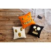 Mud Pie Throw Pillow, 16" x 16", Pumpkin