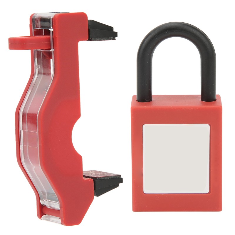 Circuit Breaker Safety Lock Set Transparent Protective Cover Padlocks Kit