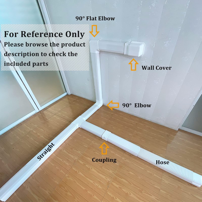 LyPrem 17Ft Mini Split Line Set Cover 5" PVC Line