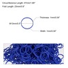 sourcing map Rubber Band Blue Stretchable Rubber Elastic Band 0.5inch