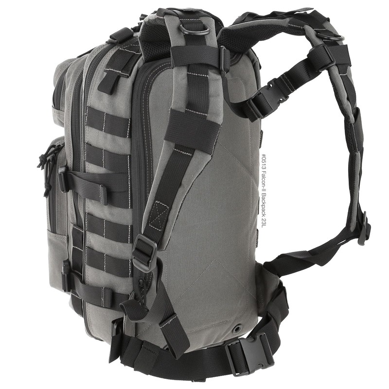 MAXPEDITION Falcon-II Backpack (Wolf Gray) 23L Tactical Backpack, Survival Pack,