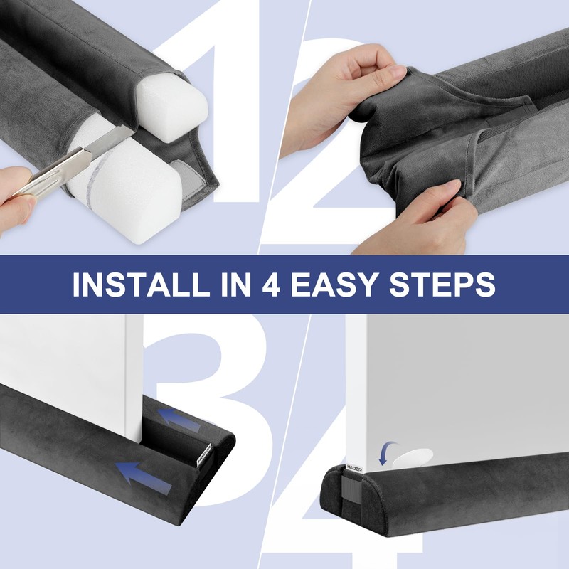 HADOR Door Draft Stopper for Bottom of Door, 36 Inch