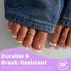 360pc Clear Fake Toenail Tips Feet Gel Toe Nails Tips