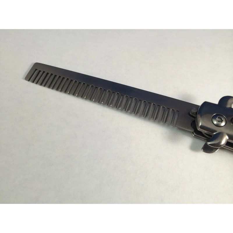 Stilleto Wood SWITCHBLADE COMB Italian Stiletto Style Knife Automatic Switch