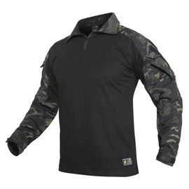 YEVHEV G3 Camouflage Shirt with Elbow Pads for Men Tactical Hunting Uniform Paintball Gear