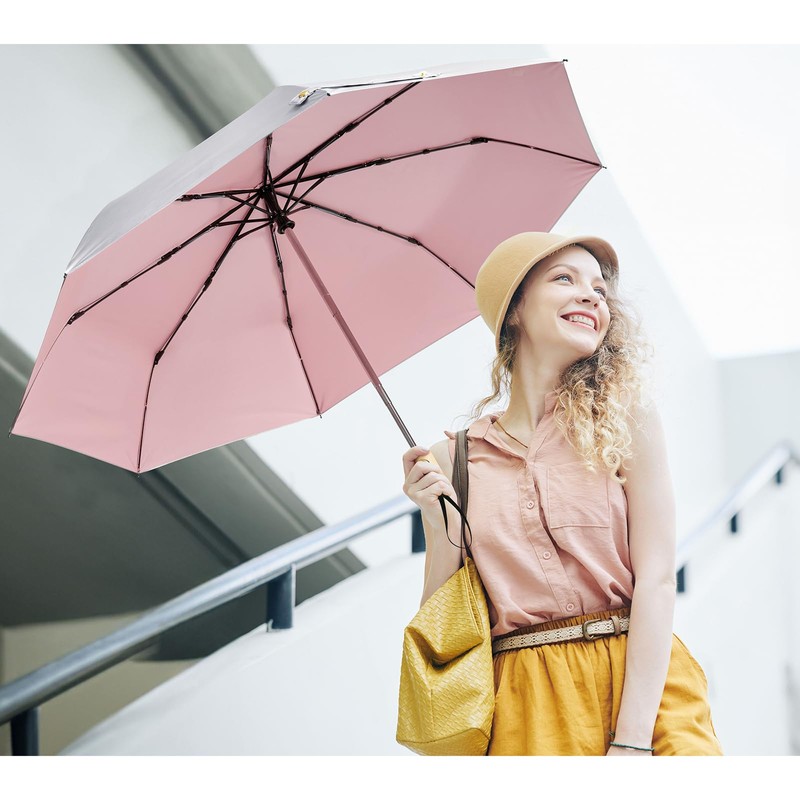 G4Free UPF 50+ UV Protection Travel Sun Umbrella Compact 42