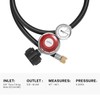 Kohree 4FT Adjustable Propane Regulator with Hose High Pressure, 0-30