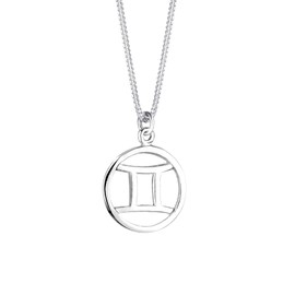Elli Women's Necklace with Pendant Zodiac Sign 925 Sterling Silver, Sterling Silver, No Gemstone